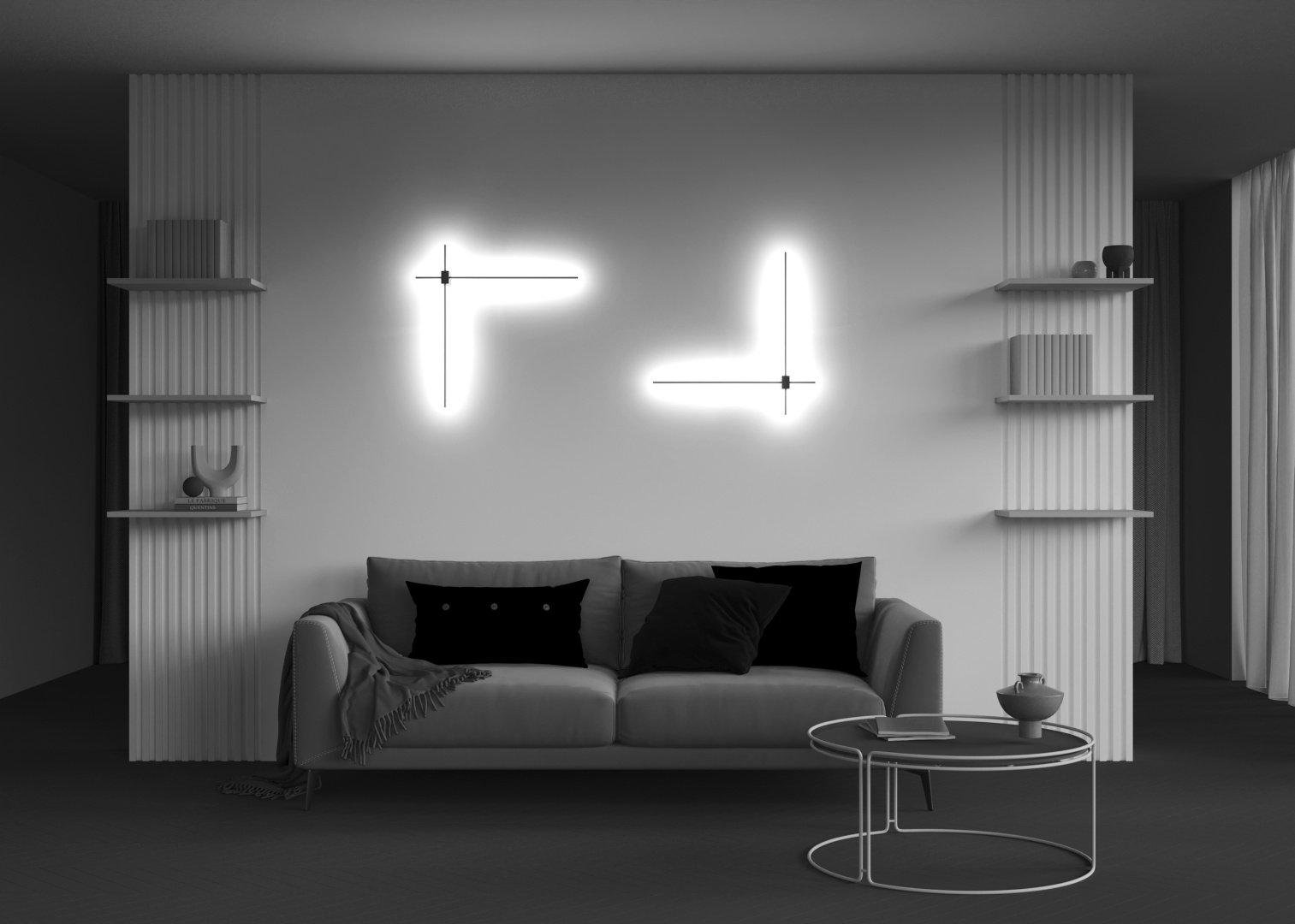 Бра настенный Technical LED, черный, золотистый купить,NaN