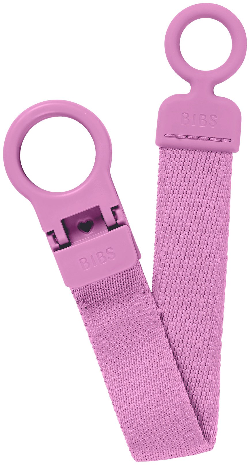 Держатель пустышки BIBS Clip Loop Bubblegum, 1 шт, розовый