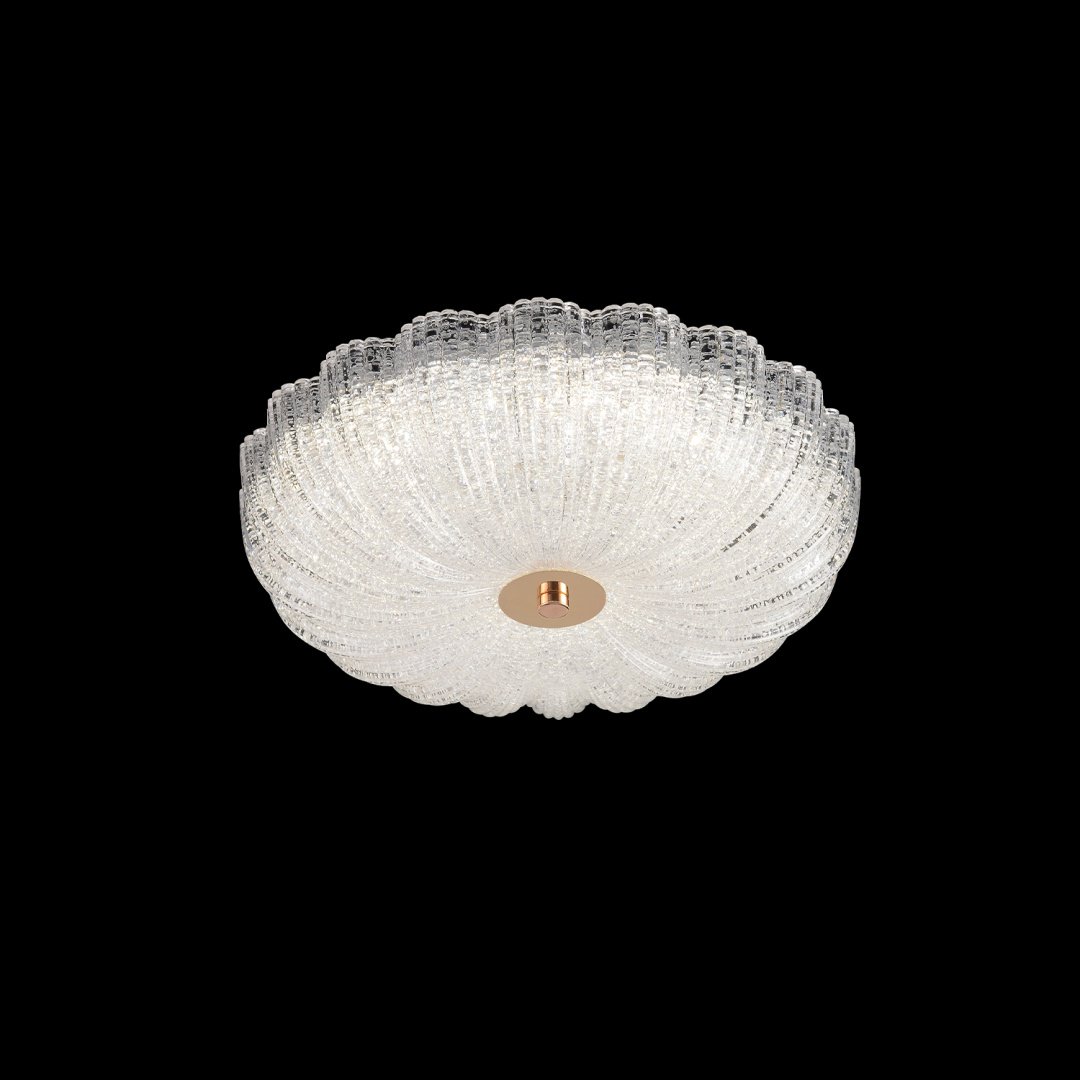 Светильник потолочный Crystal Lux LED 20 Вт золотистый, прозрачный купить,NaN