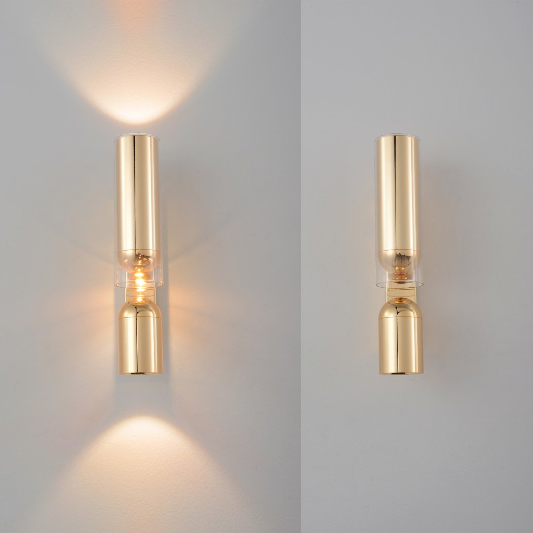 Бра настенный Crystal Lux LED, золотистый, прозрачный купить,NaN