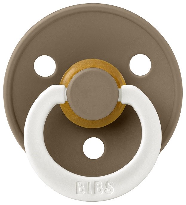 Пустышка латексная ночная BIBS Colour Glow Dark Oak 6&#43; месяцев, коричневый