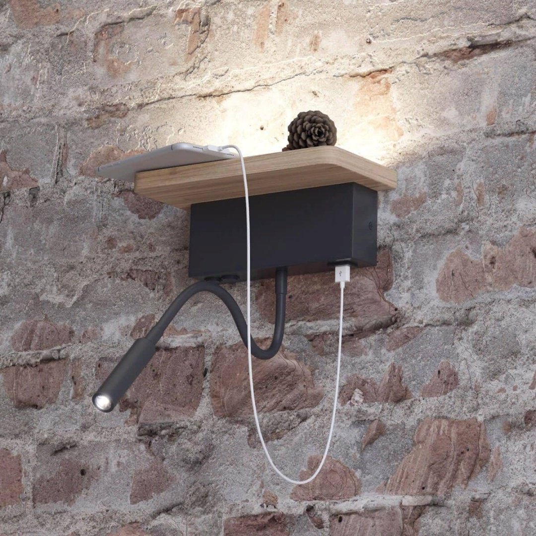 Бра накладной Odeon Light LED, черный, коричневый купить,NaN