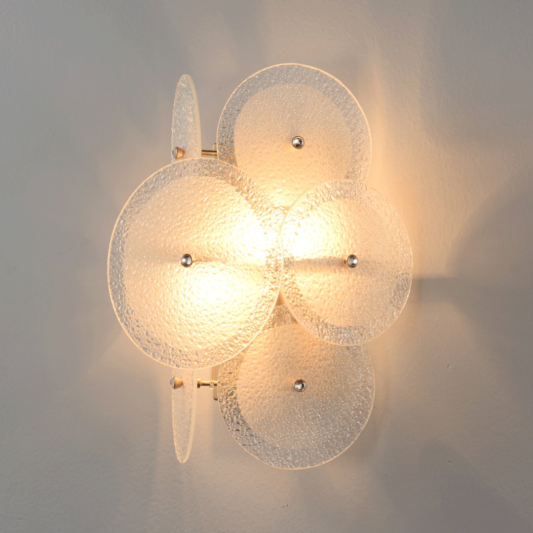 Бра настенный Crystal Lux E14, золотистый, белый купить,NaN