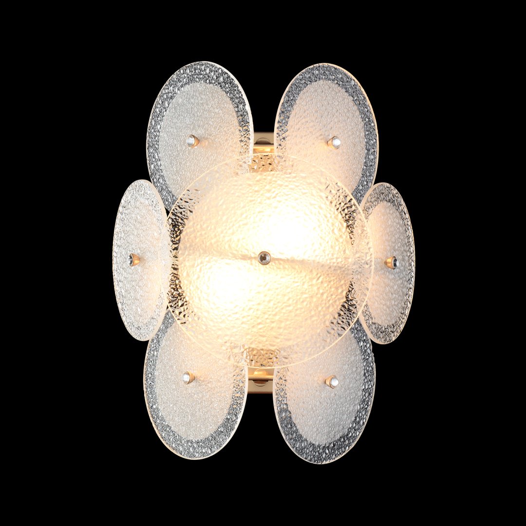 Бра настенный Crystal Lux E14, золотистый, белый купить,NaN