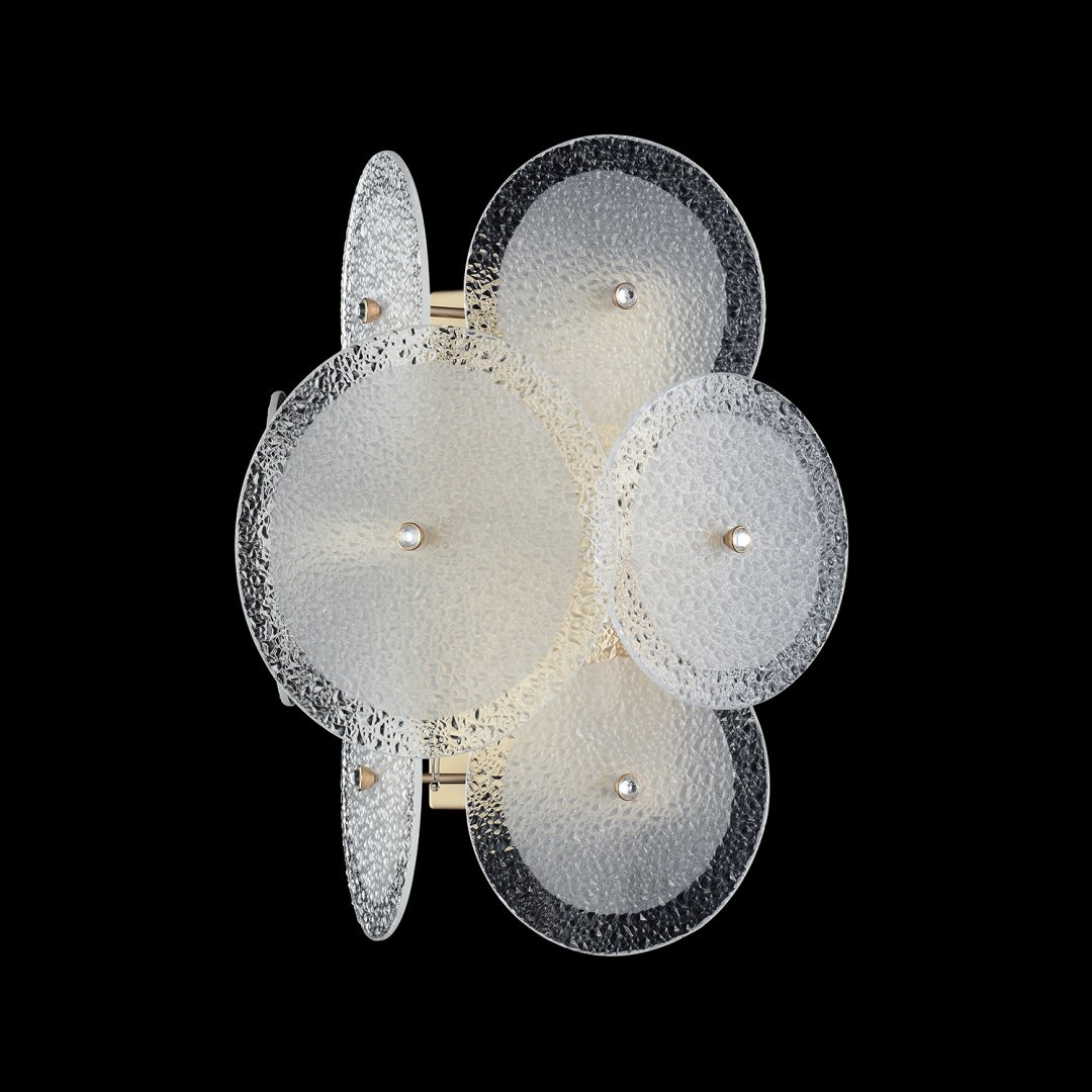 Бра настенный Crystal Lux E14, золотистый, белый купить,NaN