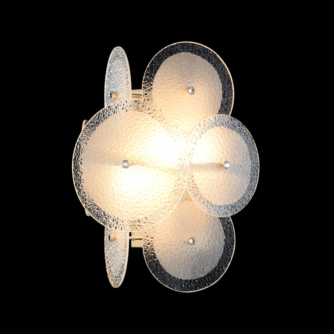 Бра настенный Crystal Lux E14, золотистый, белый купить,NaN