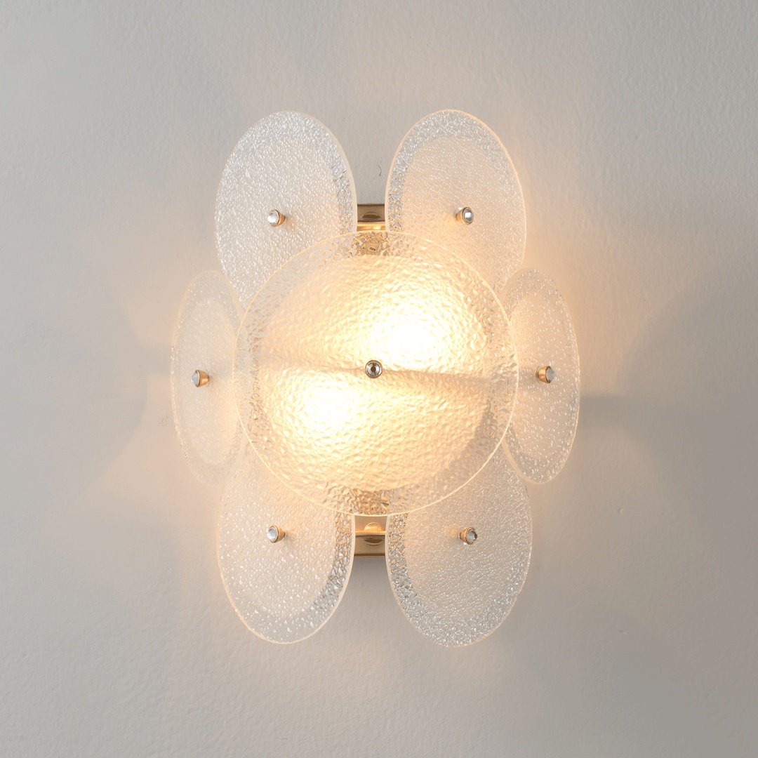Бра настенный Crystal Lux E14, золотистый, белый купить,NaN