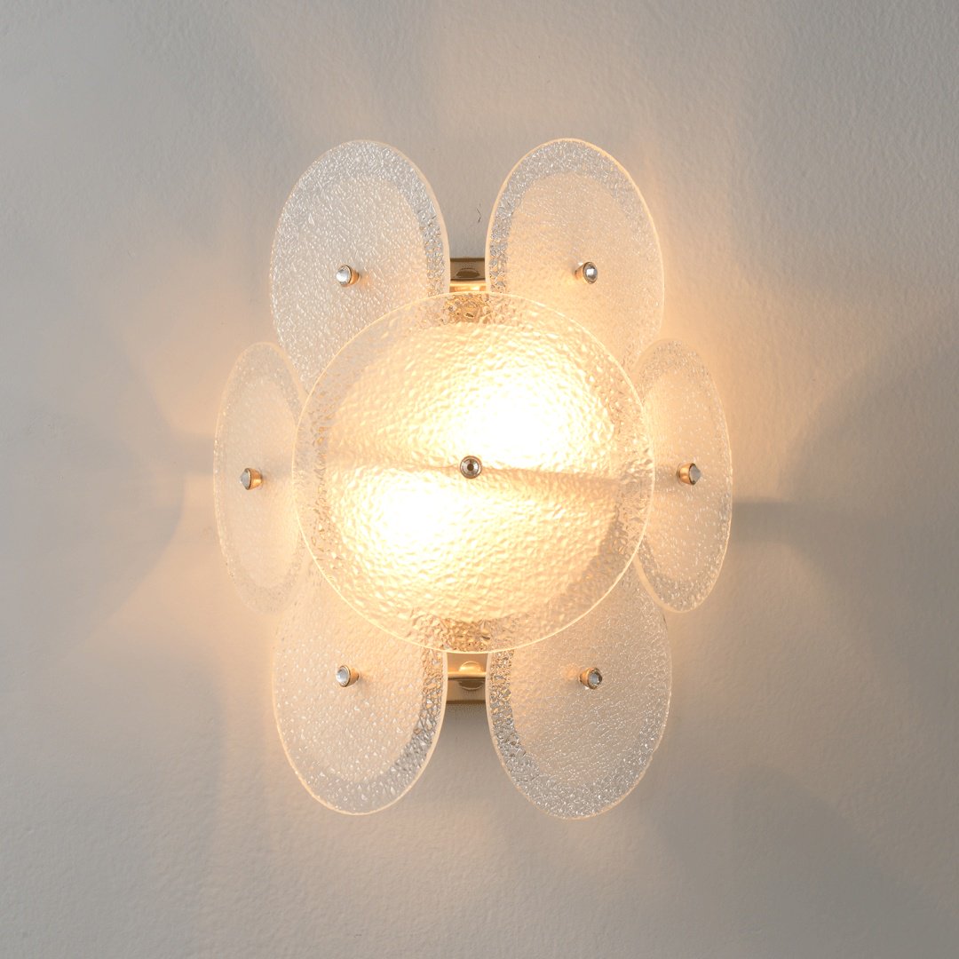 Бра настенный Crystal Lux E14, золотистый, белый купить,NaN