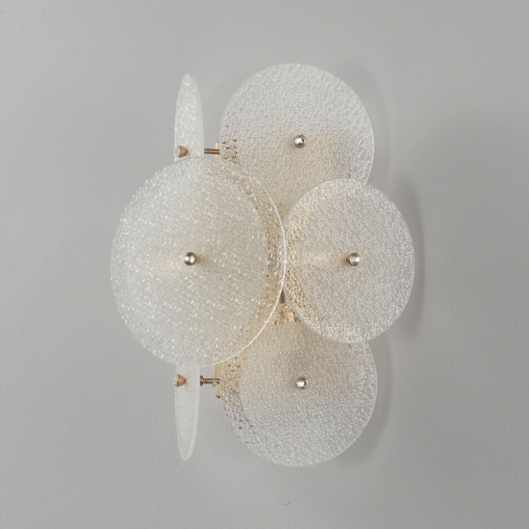 Бра настенный Crystal Lux E14, золотистый, белый купить,NaN