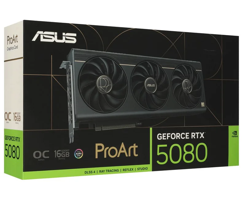 Видеокарта Asus RTX 5080 ProArt OC GeForce RTX 5080 16GB PROART-RTX5080-O16G