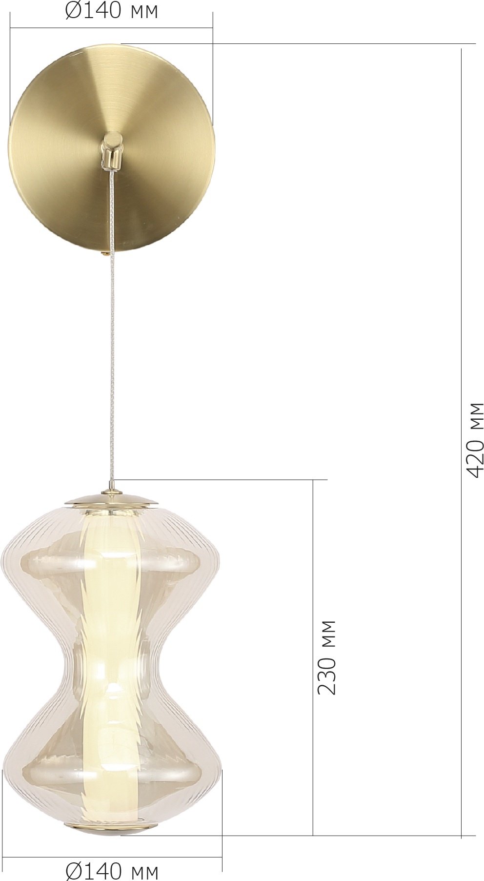 Бра настенный ST-Luce LED, золотистый купить,NaN