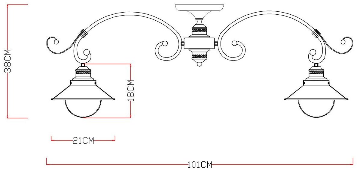Светильник потолочный Arte Lamp E27 60 Вт коричневый, прозрачный купить,NaN