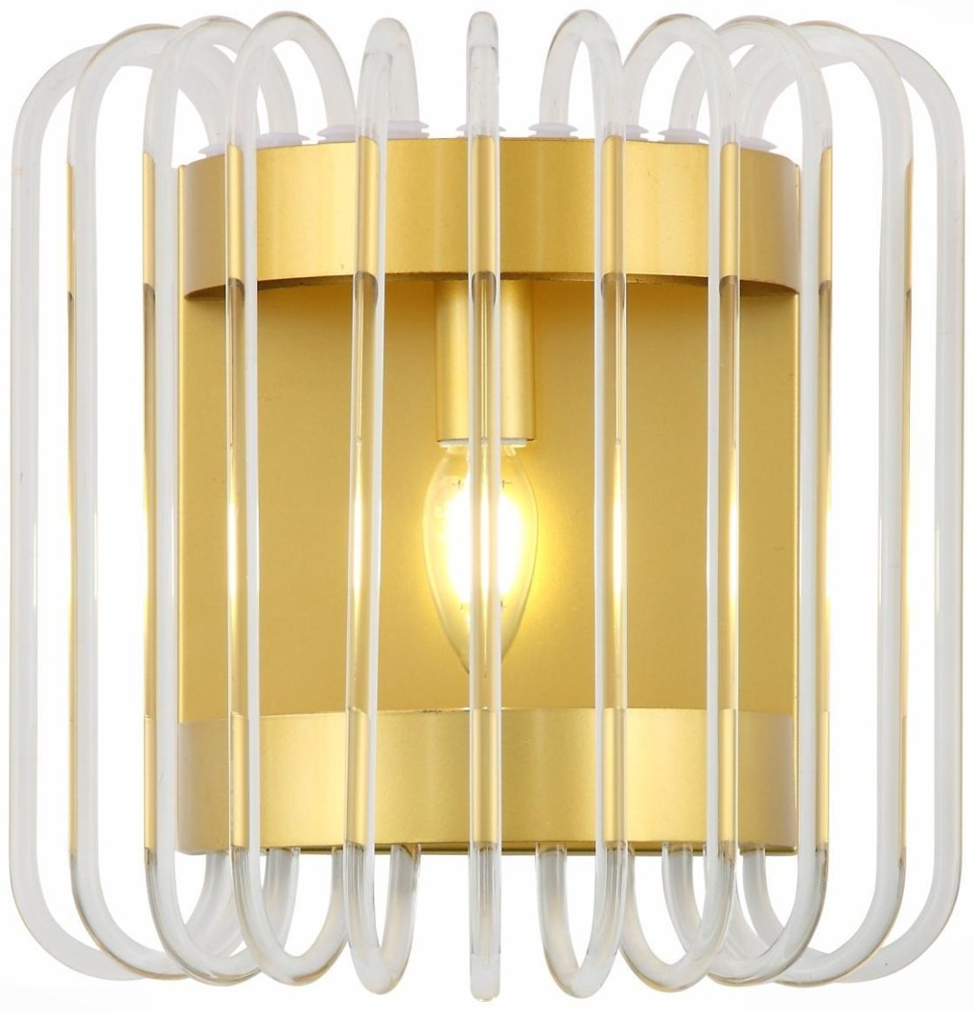 Бра настенный ST Luce E14, золотистый, прозрачный купить,NaN