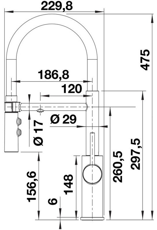 Смеситель с гибким изливом Blanco CATRIS-S 526707, латунь, цвет черный купить,388802
