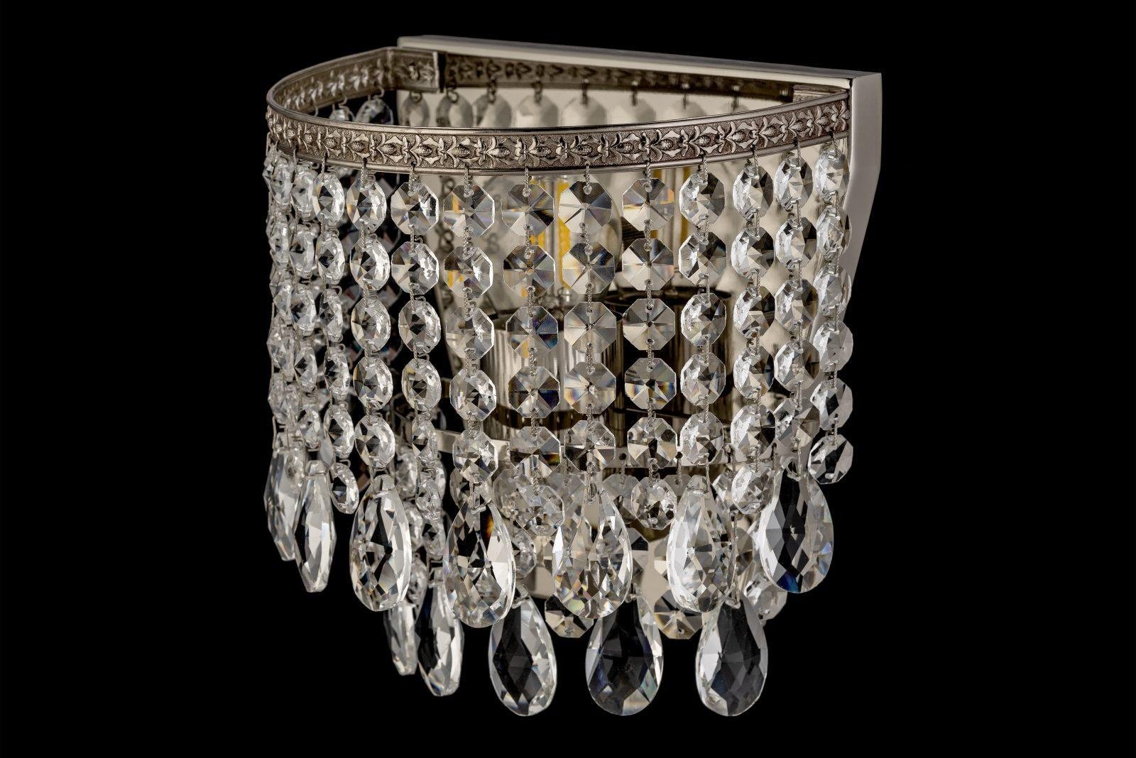 Бра настенный Arti Lampadari E27, серебристый, прозрачный купить,NaN