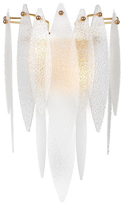 Бра настенный Freya Е14, золотистый, прозрачный купить,NaN