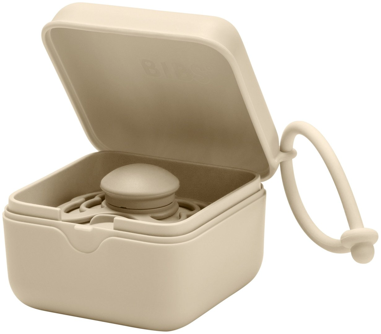 Футляр для пустышек BIBS Pacifier Box Vanilla, 1 шт, бежевый купить,NaN