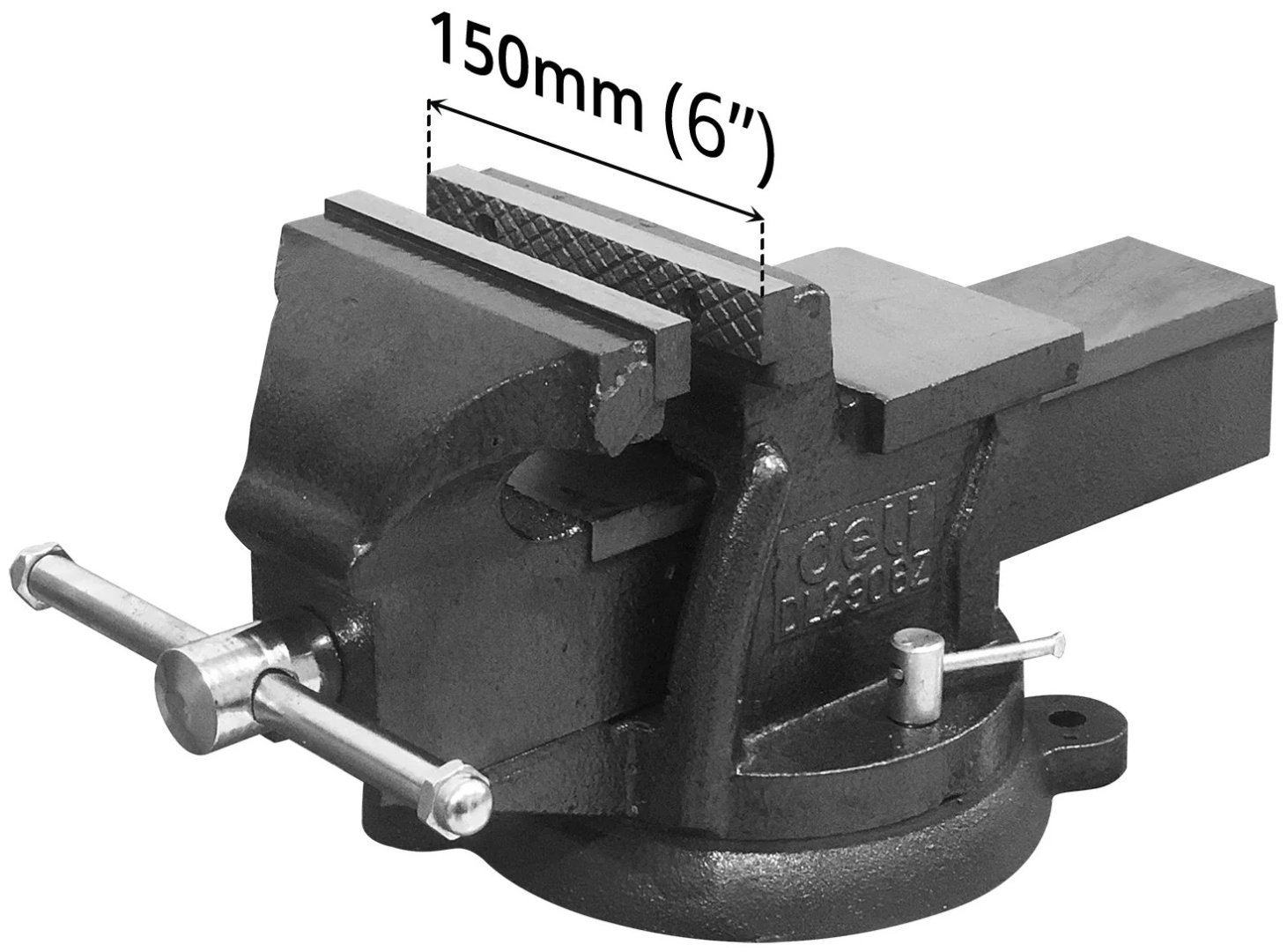 Тиски слесарные DELI DL2906Z, 150 мм