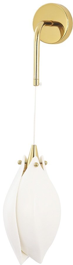 Бра настенный Crystal Lux G9, золотистый, белый купить,NaN