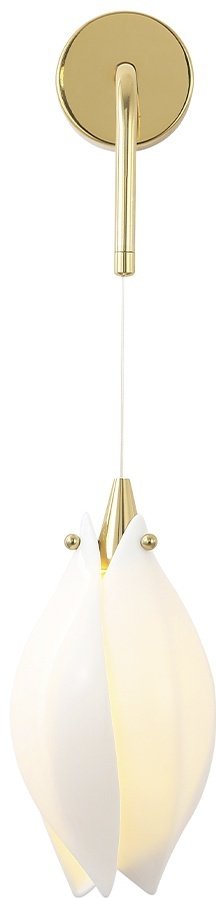 Бра настенный Crystal Lux G9, золотистый, белый купить,NaN