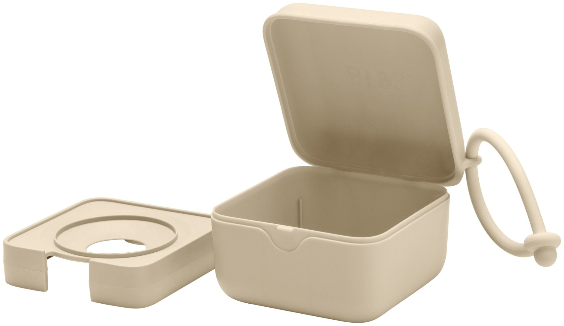 Футляр для пустышек BIBS Pacifier Box Vanilla, 1 шт, бежевый купить,NaN