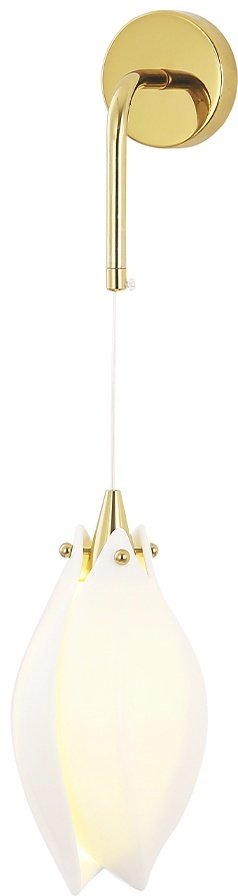 Бра настенный Crystal Lux G9, золотистый, белый купить,NaN