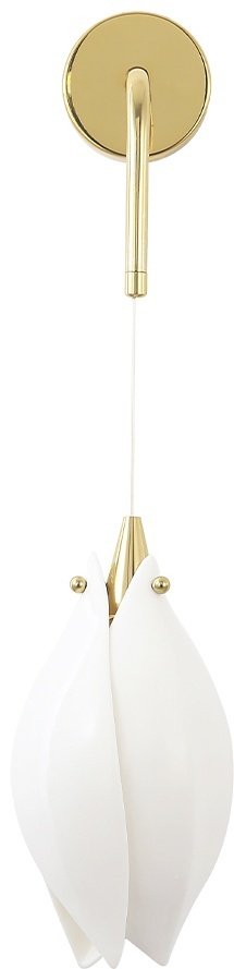 Бра настенный Crystal Lux G9, золотистый, белый купить,NaN