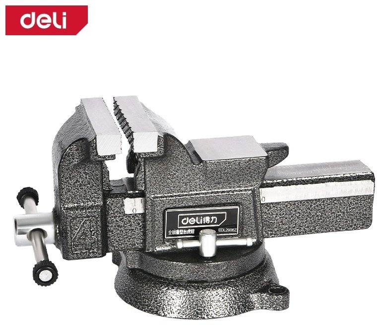 Тиски слесарные DELI DL2906Z, 150 мм купить,97630