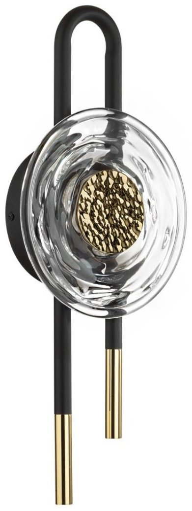 Бра настенный Odeon Light LED, черный, прозрачный купить,NaN