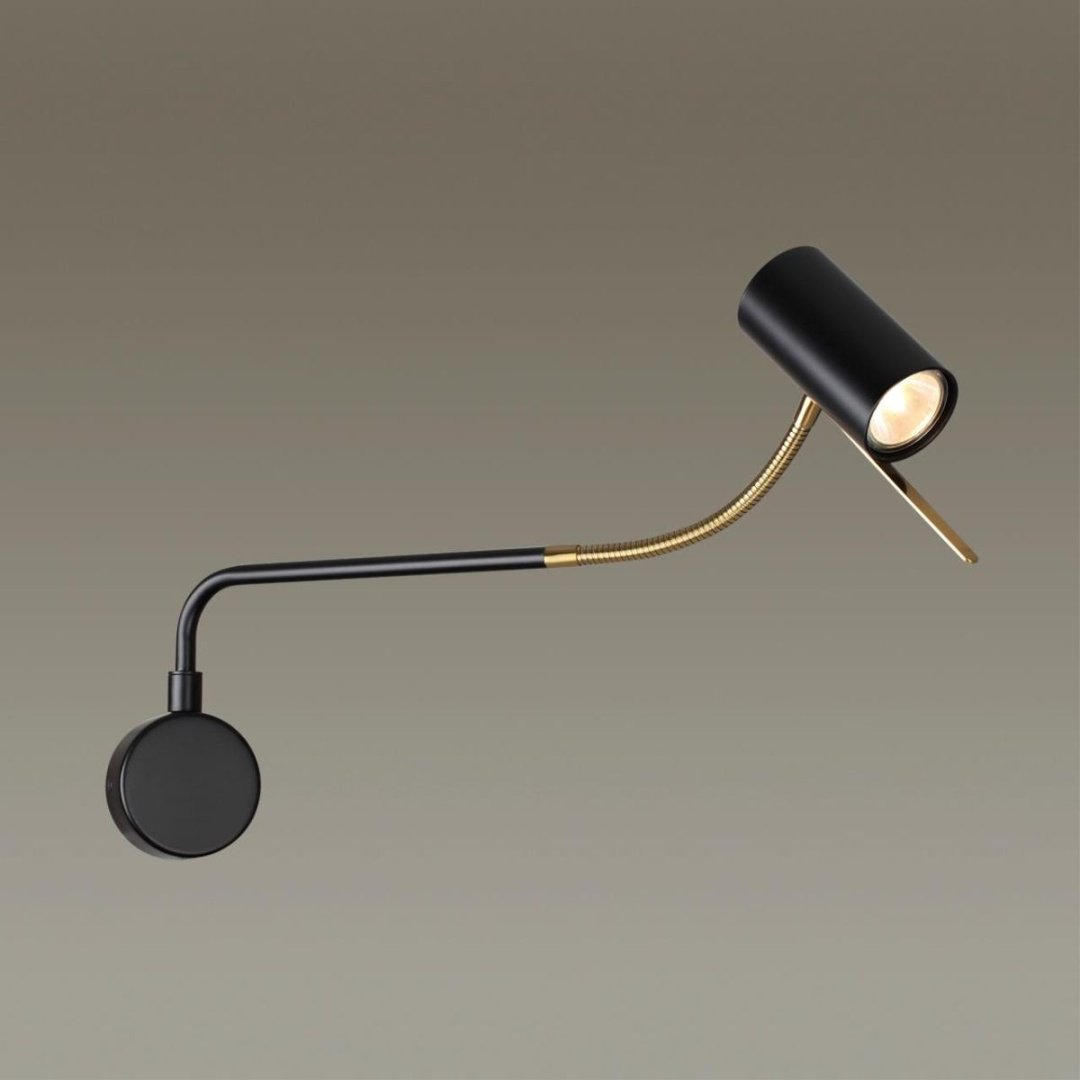 Бра настенный Odeon Light GU10, черный купить,NaN