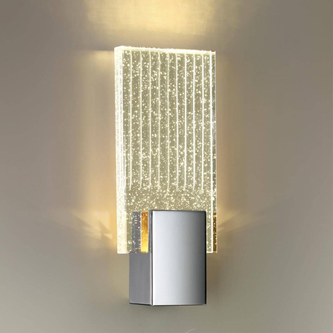 Бра настенный Odeon Light LED, прозрачный, хром купить,NaN