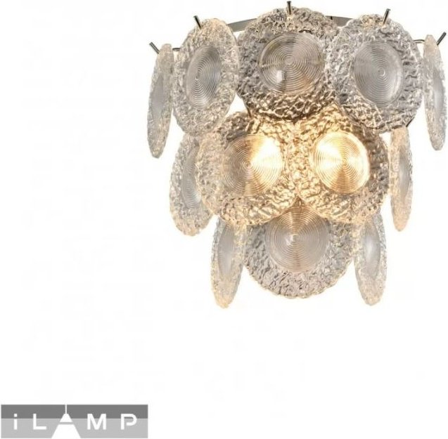 Бра настенный ILAMP E14, серебристый купить,NaN