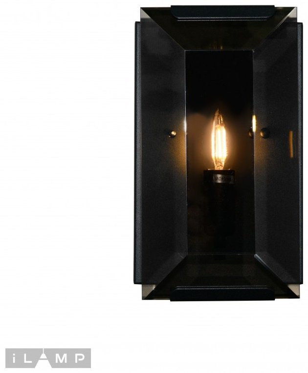 Светильник настенный ILAMP E14 40 Вт черный купить,NaN