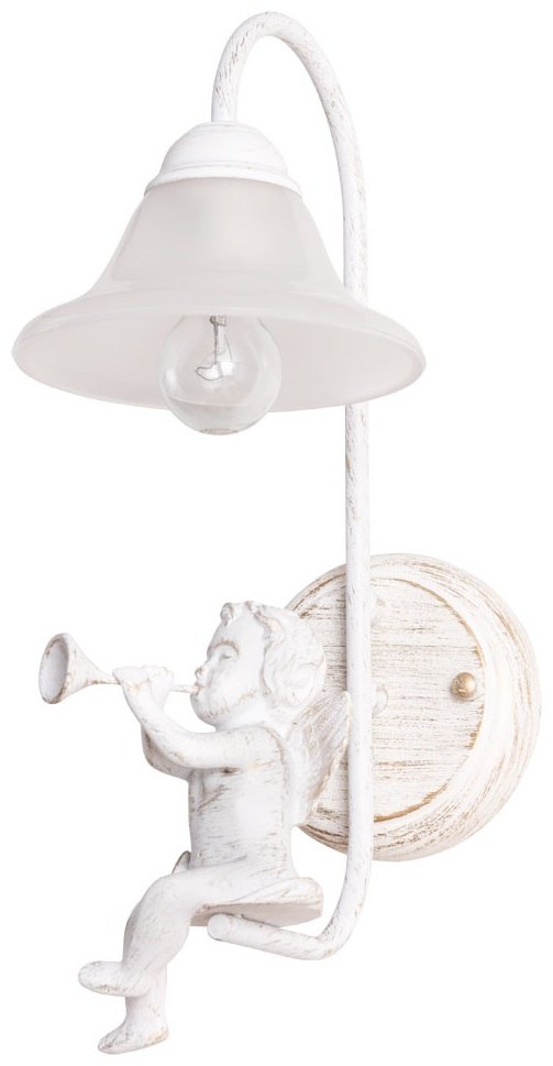 Бра настенный Arte Lamp Е14, золотистый, белый купить,NaN