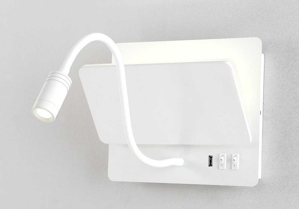 Бра настенный Crystal Lux LED, белый купить,NaN
