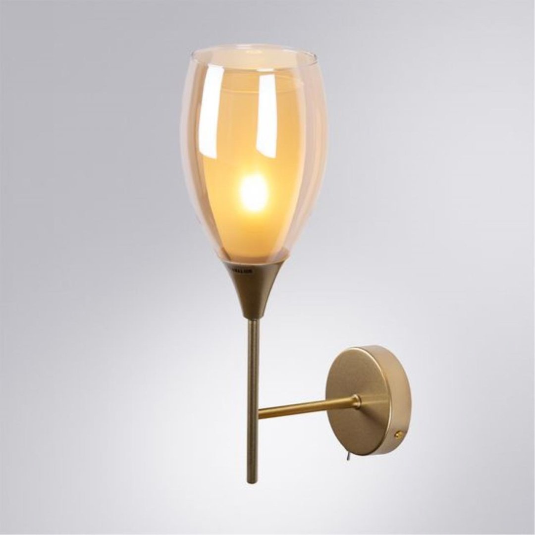 Бра настенный Arte Lamp Е14, золотистый купить,NaN