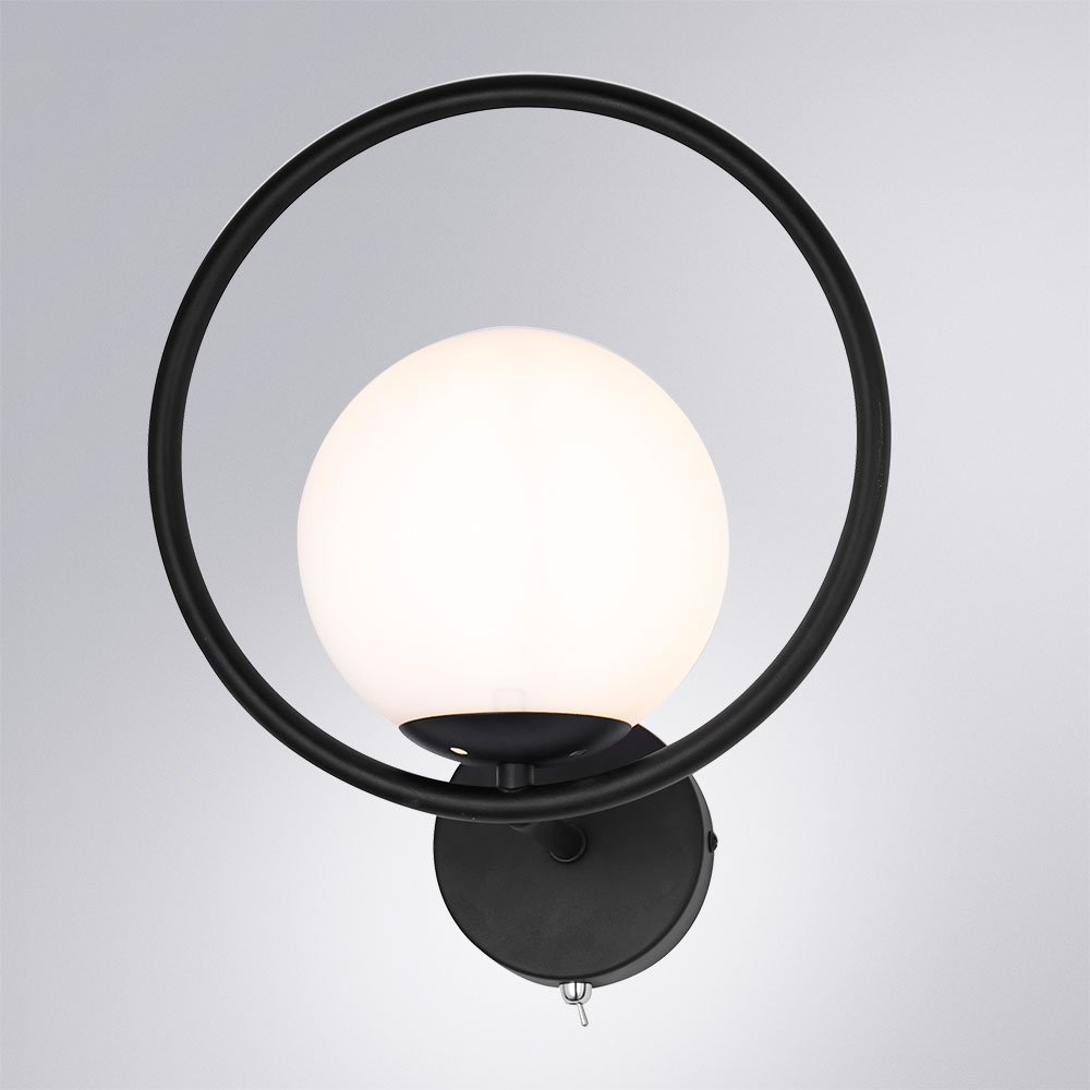 Бра настенный Arte Lamp E14, черный, белый купить,NaN