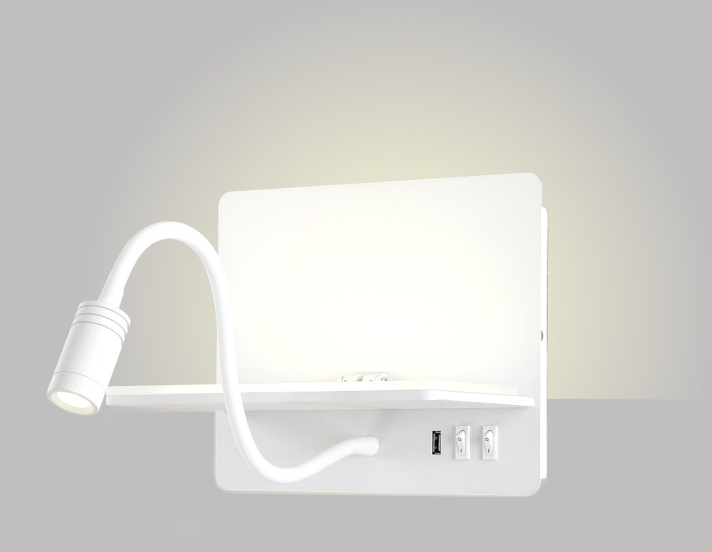 Бра настенный Crystal Lux LED, белый купить,NaN