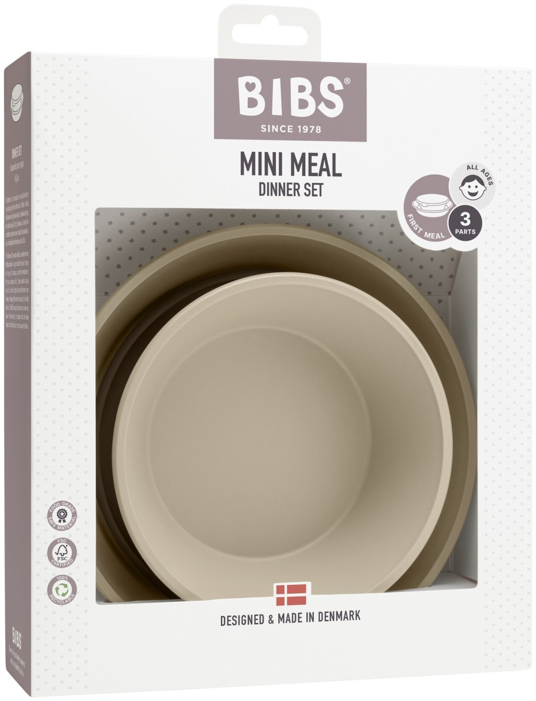 Комплект посуды BIBS 4320245 , пластик, бежевый - ForteMarket Комплект посуды BIBS 4320245 , пластик, бежевый купить,0