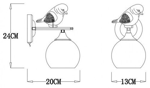 Бра настенный Arte Lamp E27, белый купить,NaN