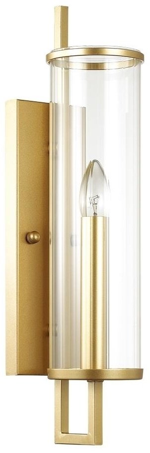Бра настенный Odeon Light Е14, золотистый, прозрачный купить,NaN