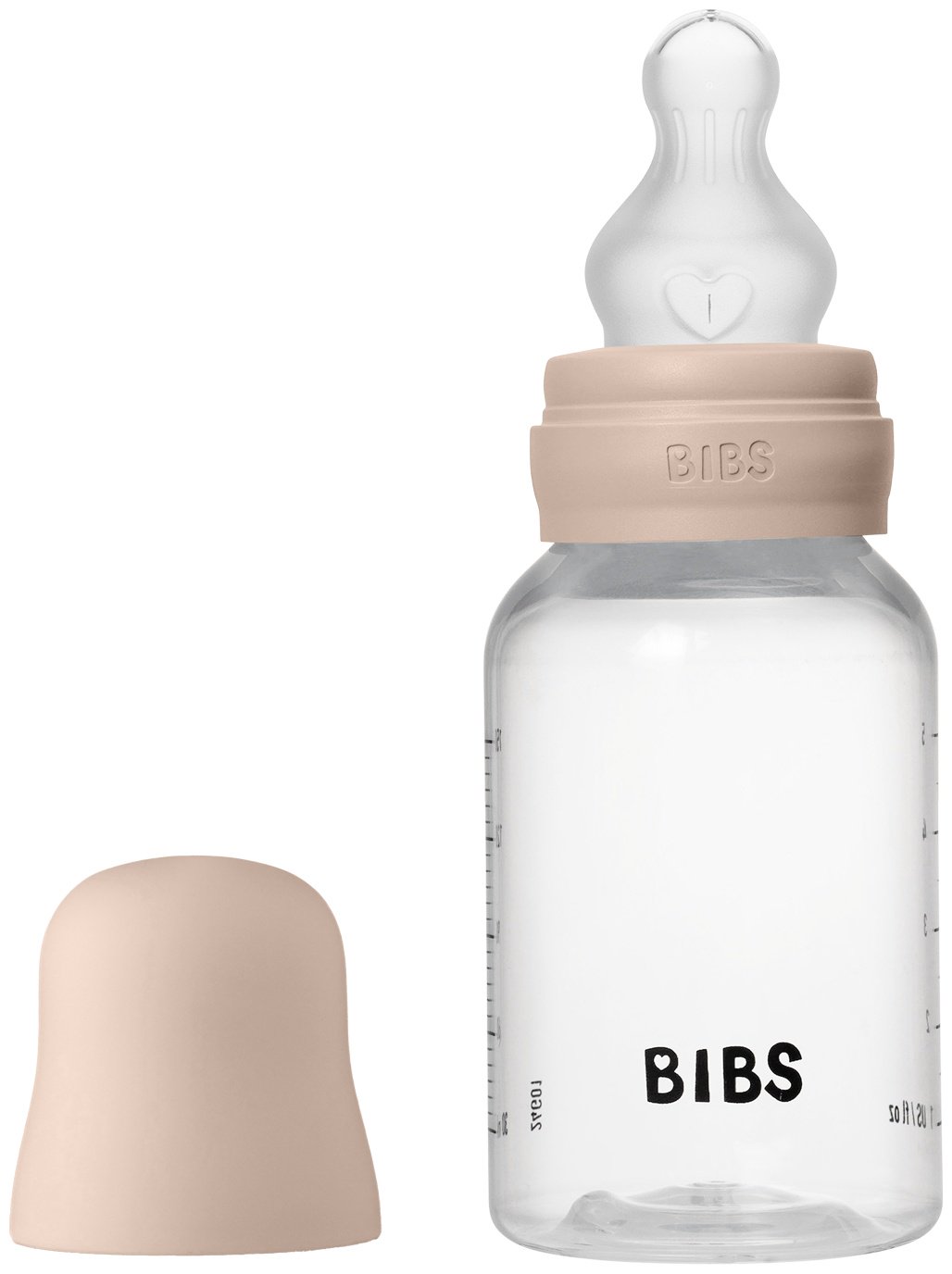 Бутылочка BIBS с силиконовой соской медленный поток BIBS Blush 150 мл 150 мл бежевый