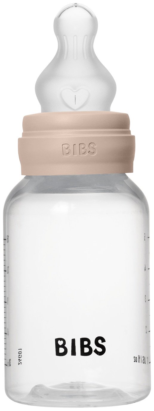 Бутылочка BIBS с силиконовой соской медленный поток BIBS Blush 150 мл 150 мл бежевый купить,0