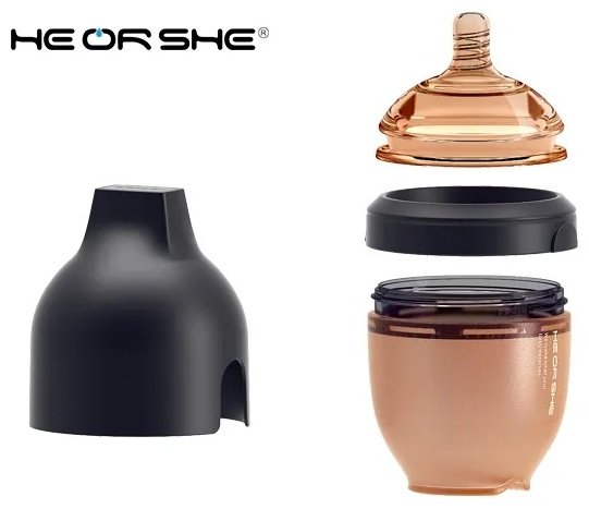 Бутылочка HEORSHE Ultra wide neck 160 мл черный купить,0