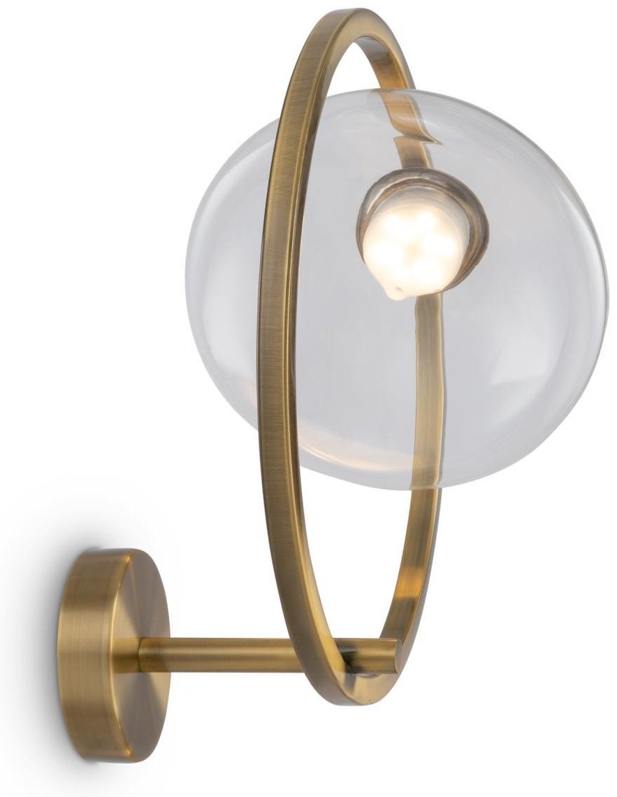 Бра настенный Maytoni LED, золотистый, прозрачный купить,NaN