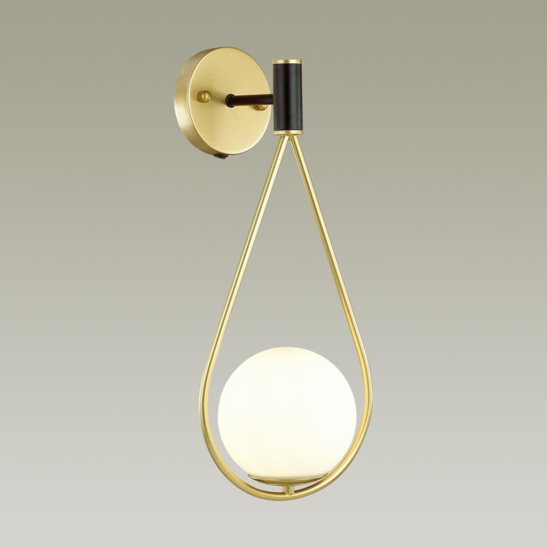 Бра настенный Odeon Light Е14, золотистый купить,NaN