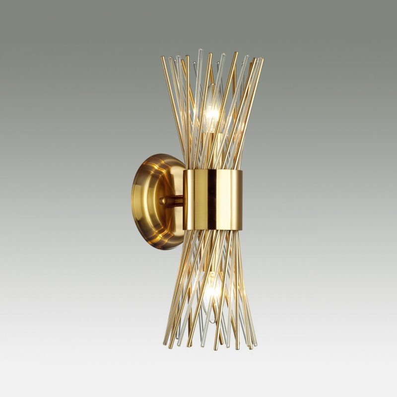 Бра настенный Odeon Light Е14, золотистый купить,NaN