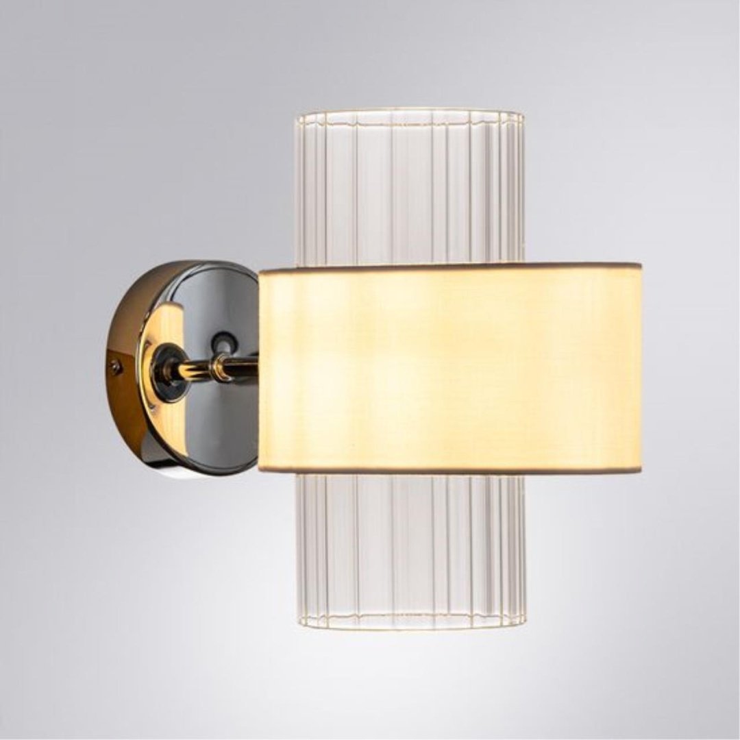 Бра настенный Arte Lamp E14, белый, серебристый, прозрачный купить,NaN