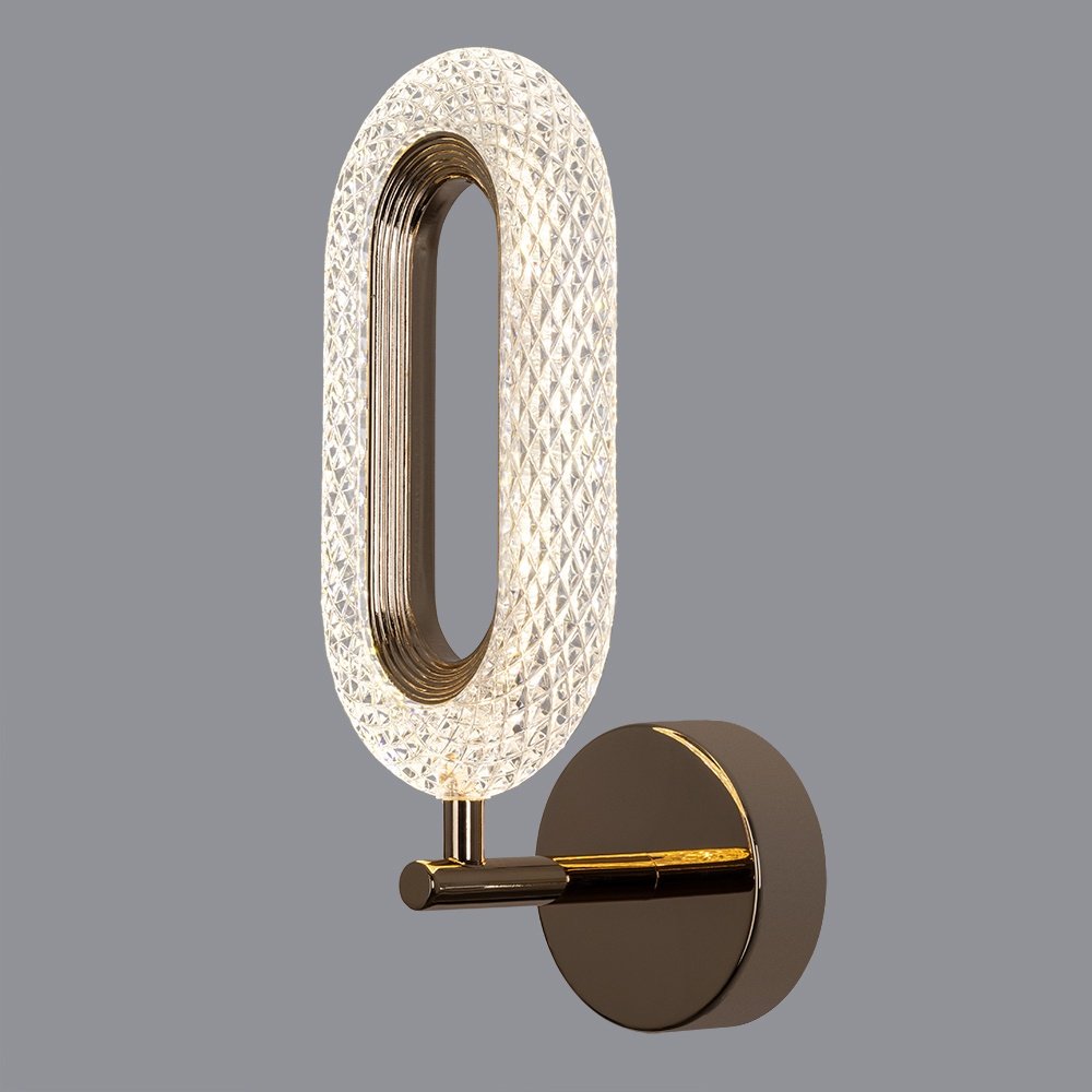 Бра настенный Arte Lamp LED, золотистый, прозрачный купить,NaN