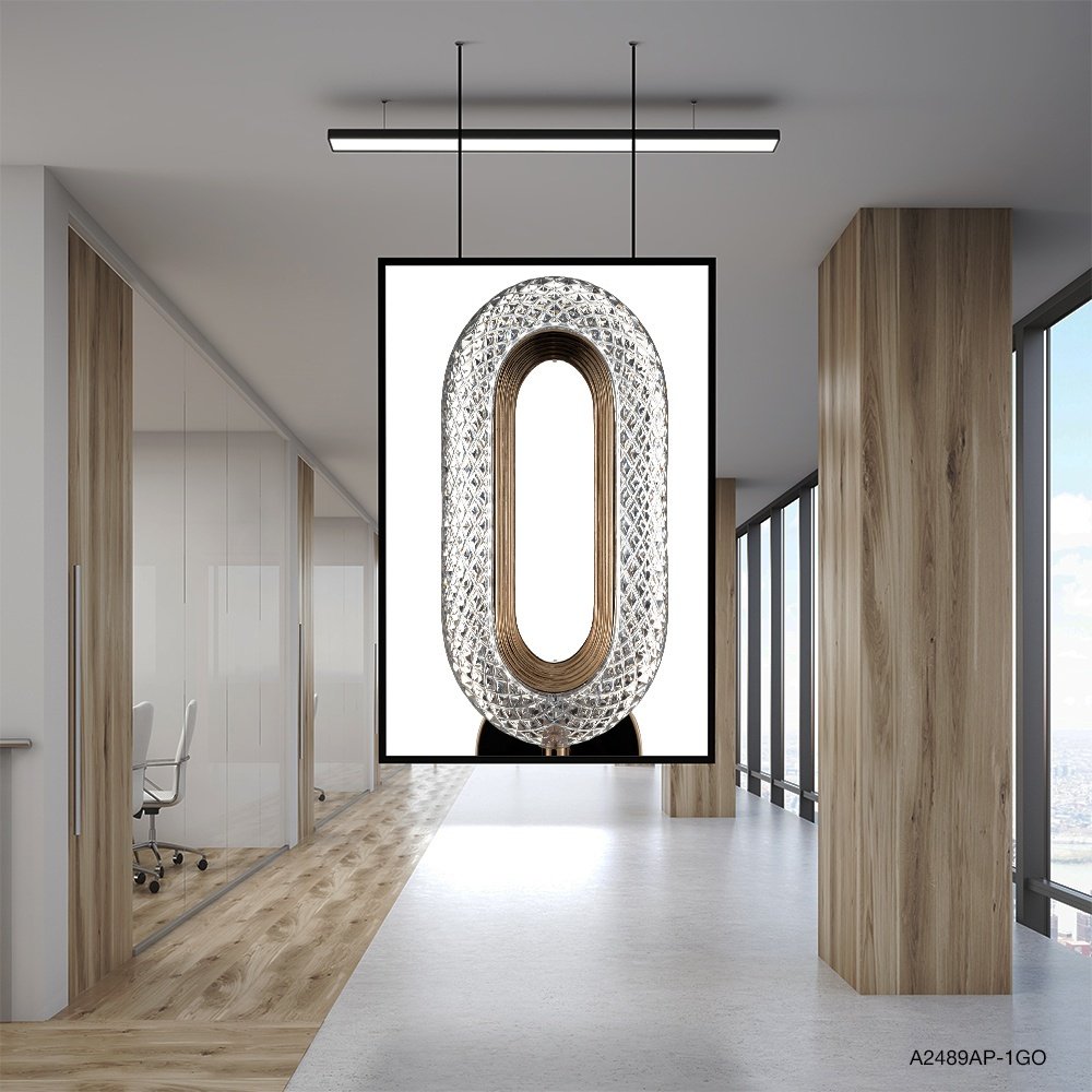 Бра настенный Arte Lamp LED, золотистый, прозрачный купить,NaN